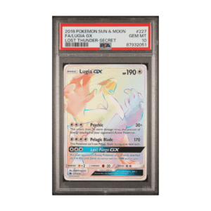 2018 POKEMON SUN AND MOON FA / LUGIA GX LOST THUNDER-SECRET - GEM MT 10