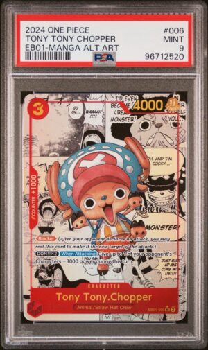 2024 ONE PIECE / TONY TONY CHOPPER / EB01-MANGA ALT ART - MINT 9