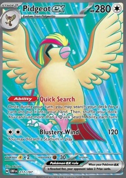 Pidgeot ex (OBF 217)
